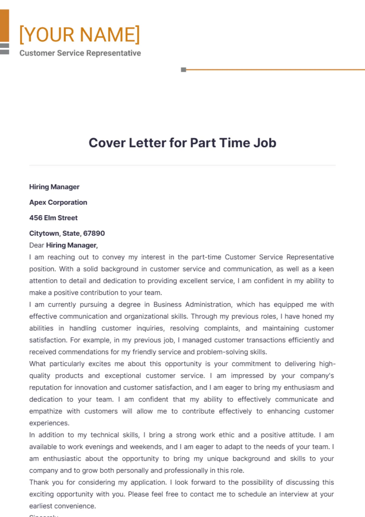 34824 cover letter example part time job 6