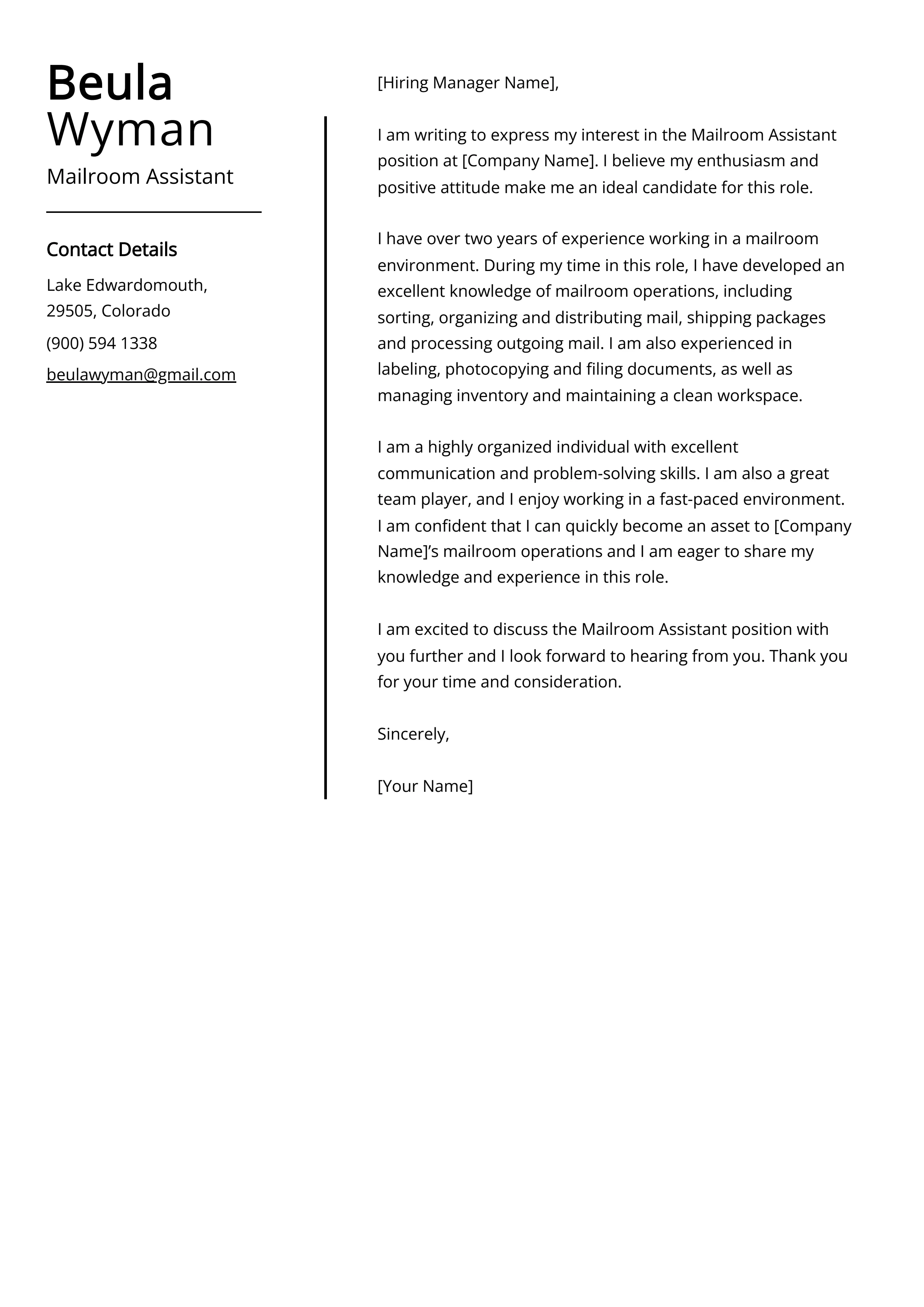 34828 cover letter formatting
