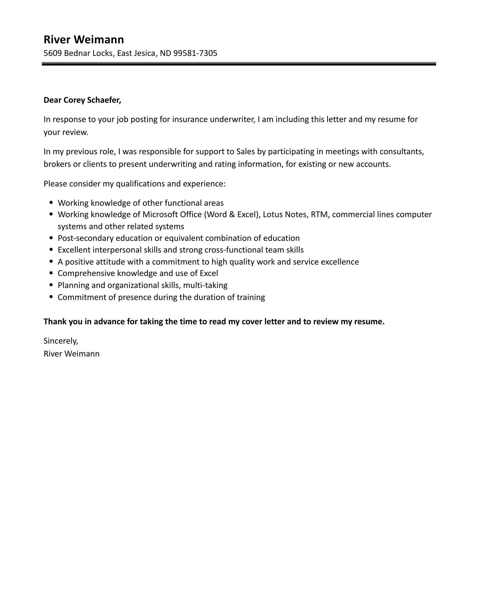 34830 cover letter contact information