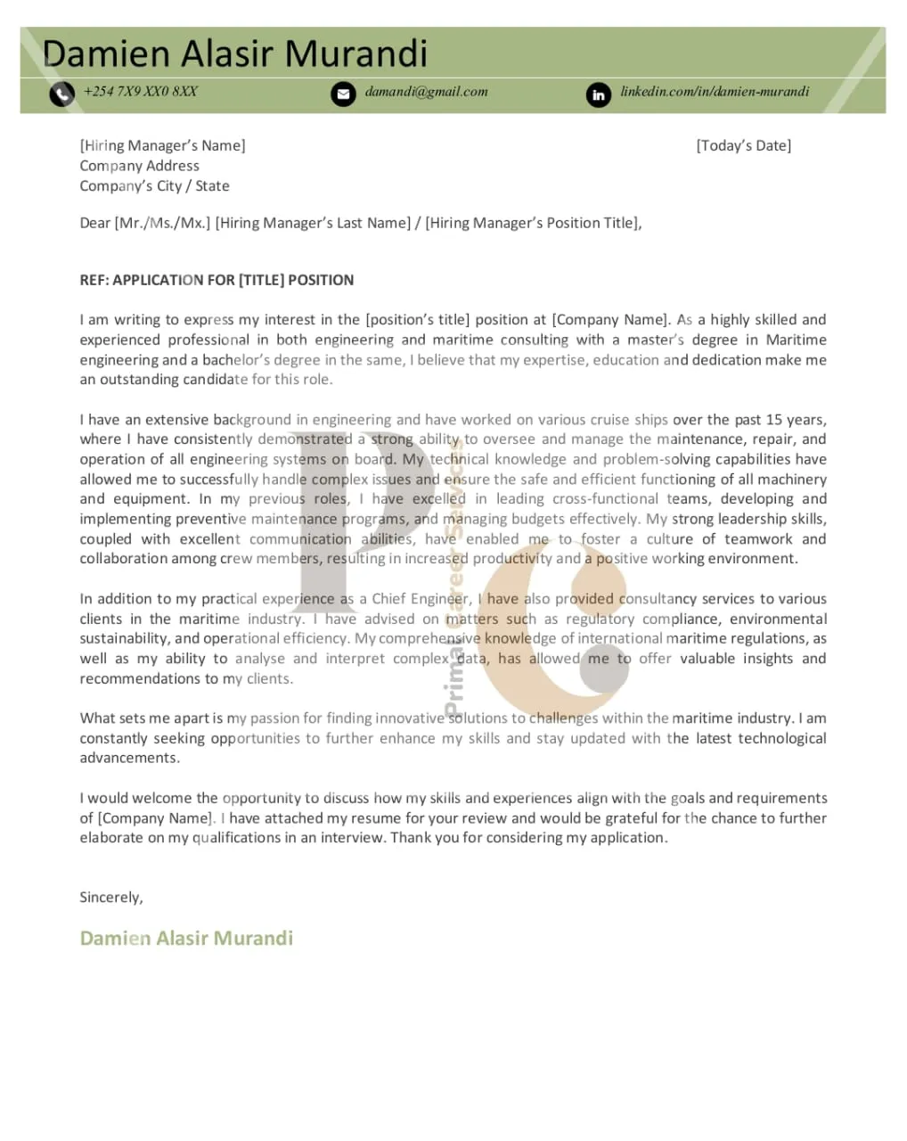 34840 tailoring cover letter