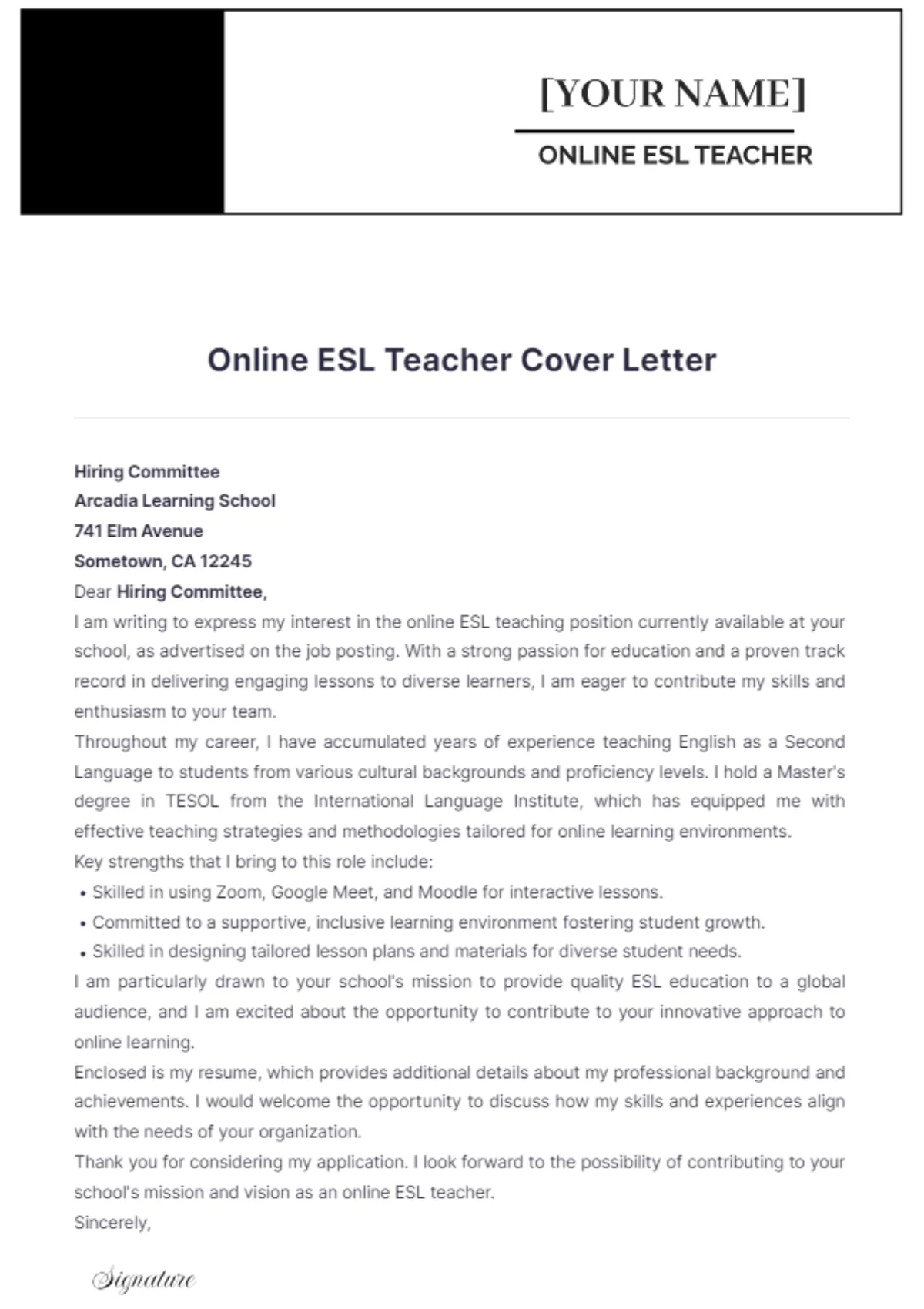 34852 online teacher experience