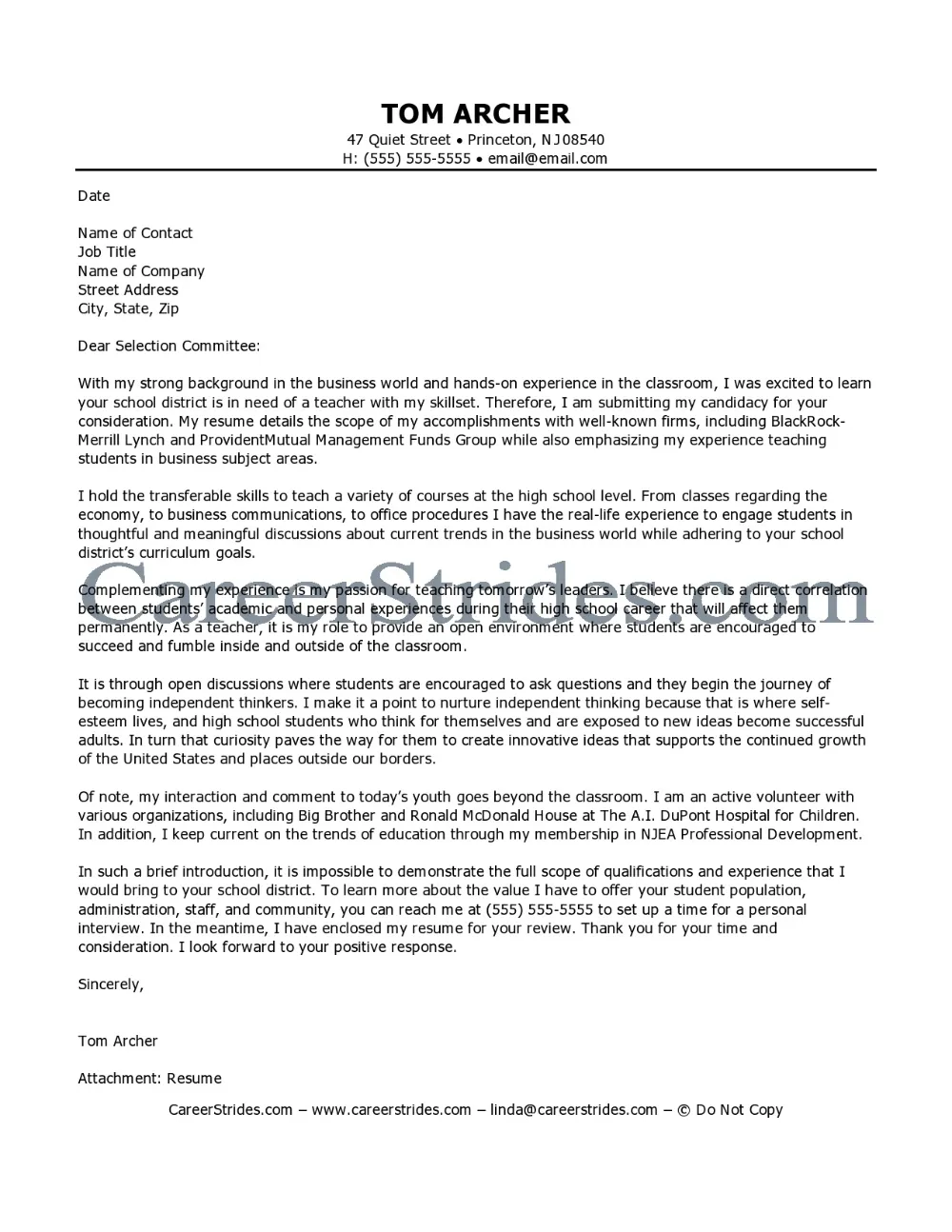 34858 cover letter opening