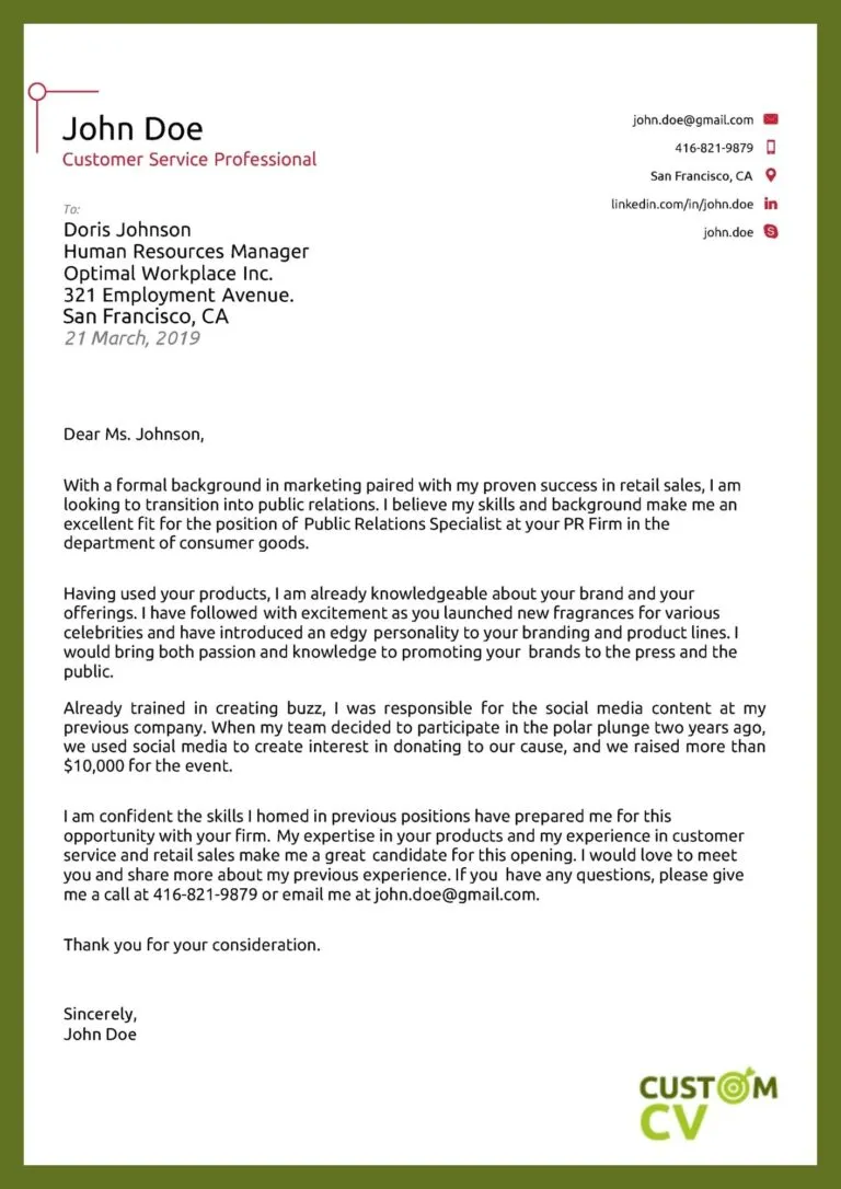 34860 formatting cover letter
