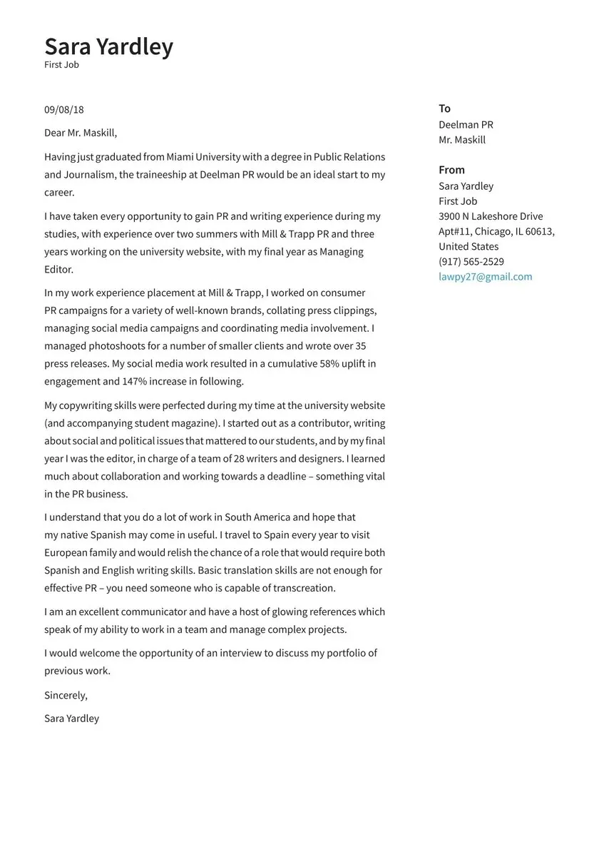 34884 cover letter header example