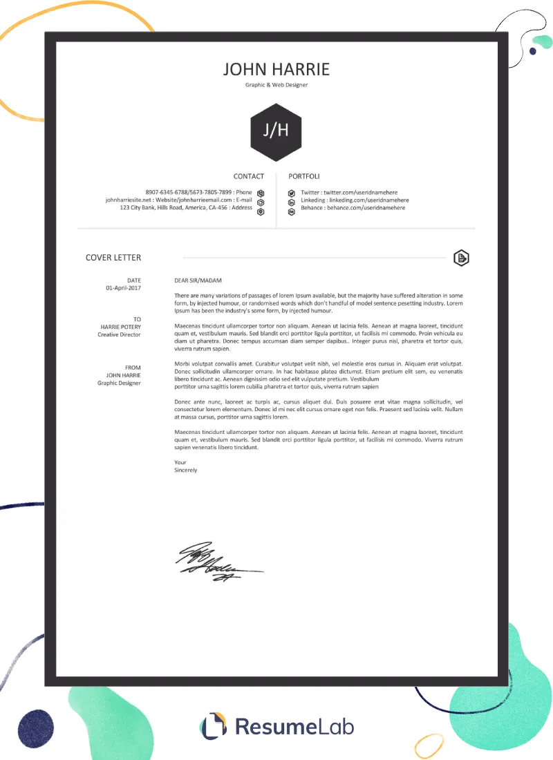 34886 free cover letter printable 6