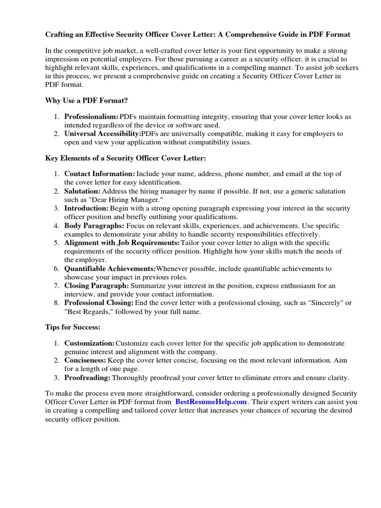 34897 security director cover letter template