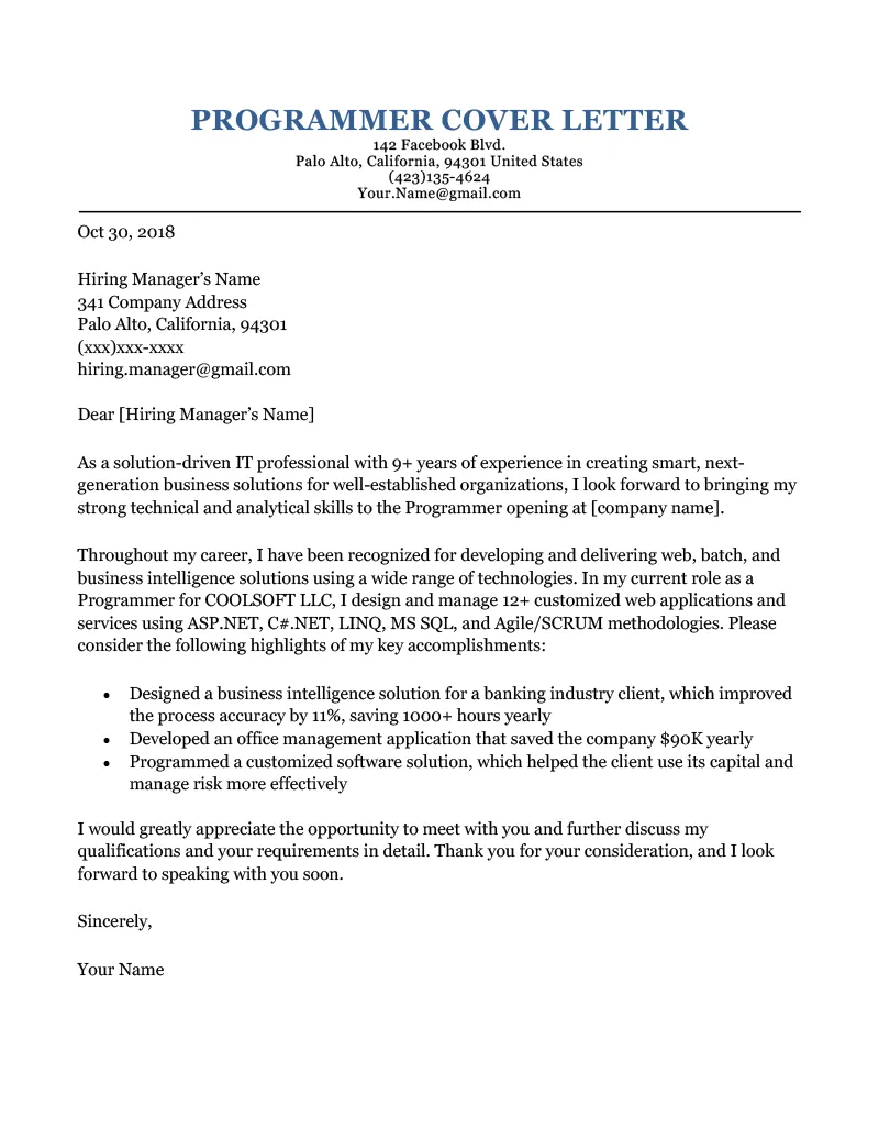 34902 cover letter formatting