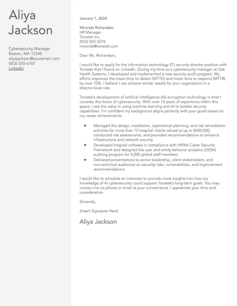 34902 cover letter tailoring