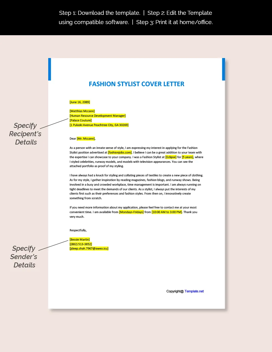 34903 tailoring cover letter