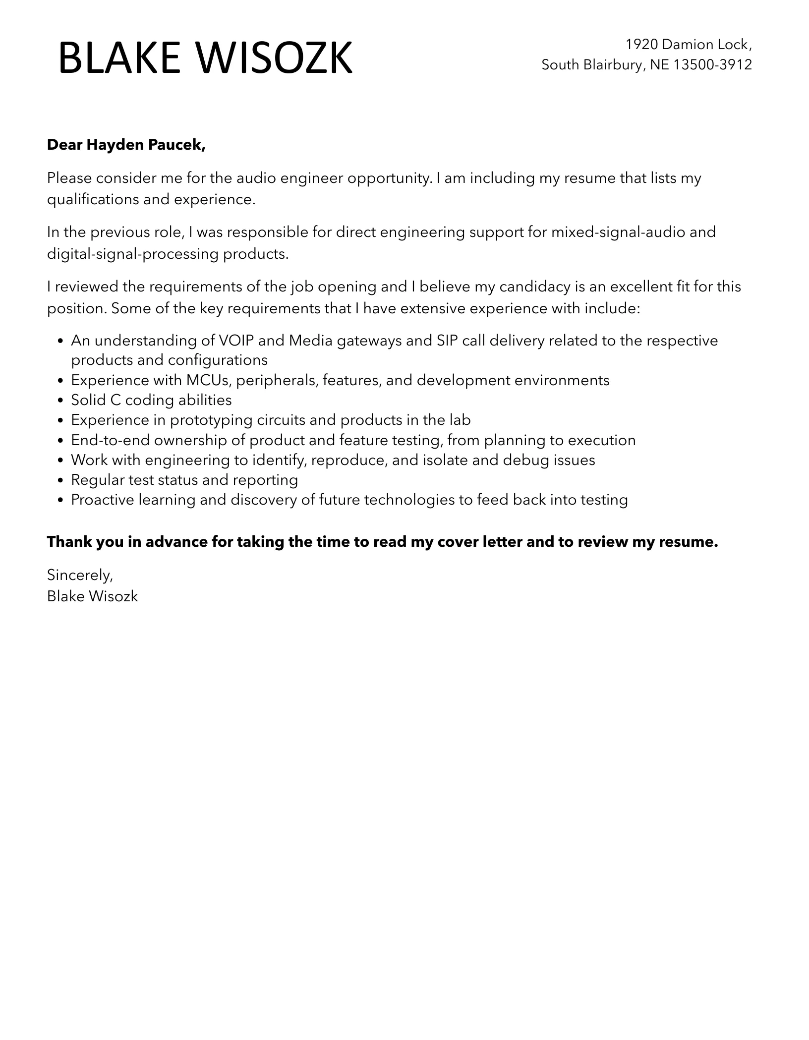 34905 audio engineer achievements