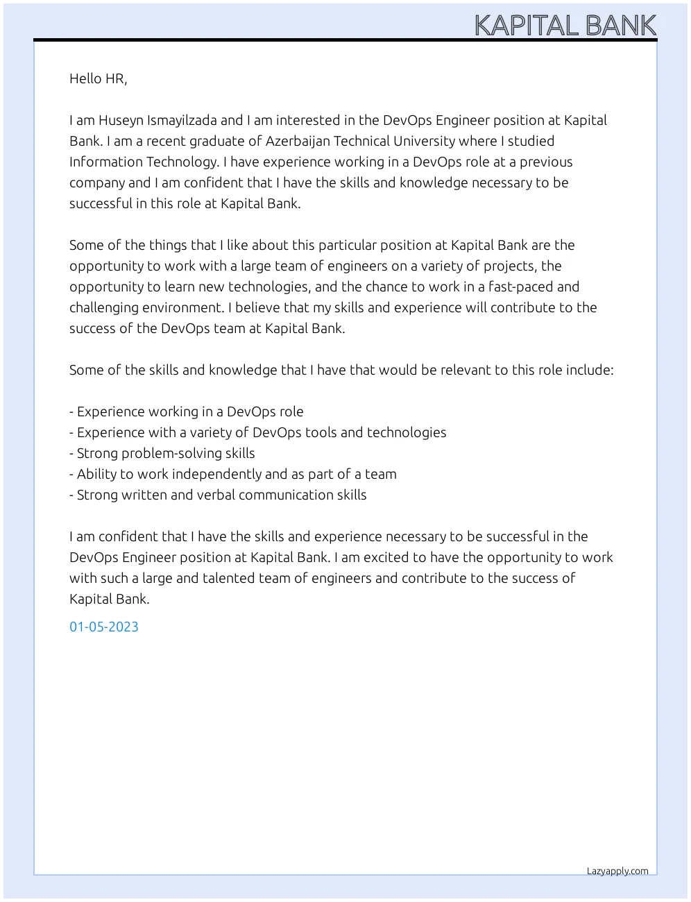 34908 tailoring cover letter