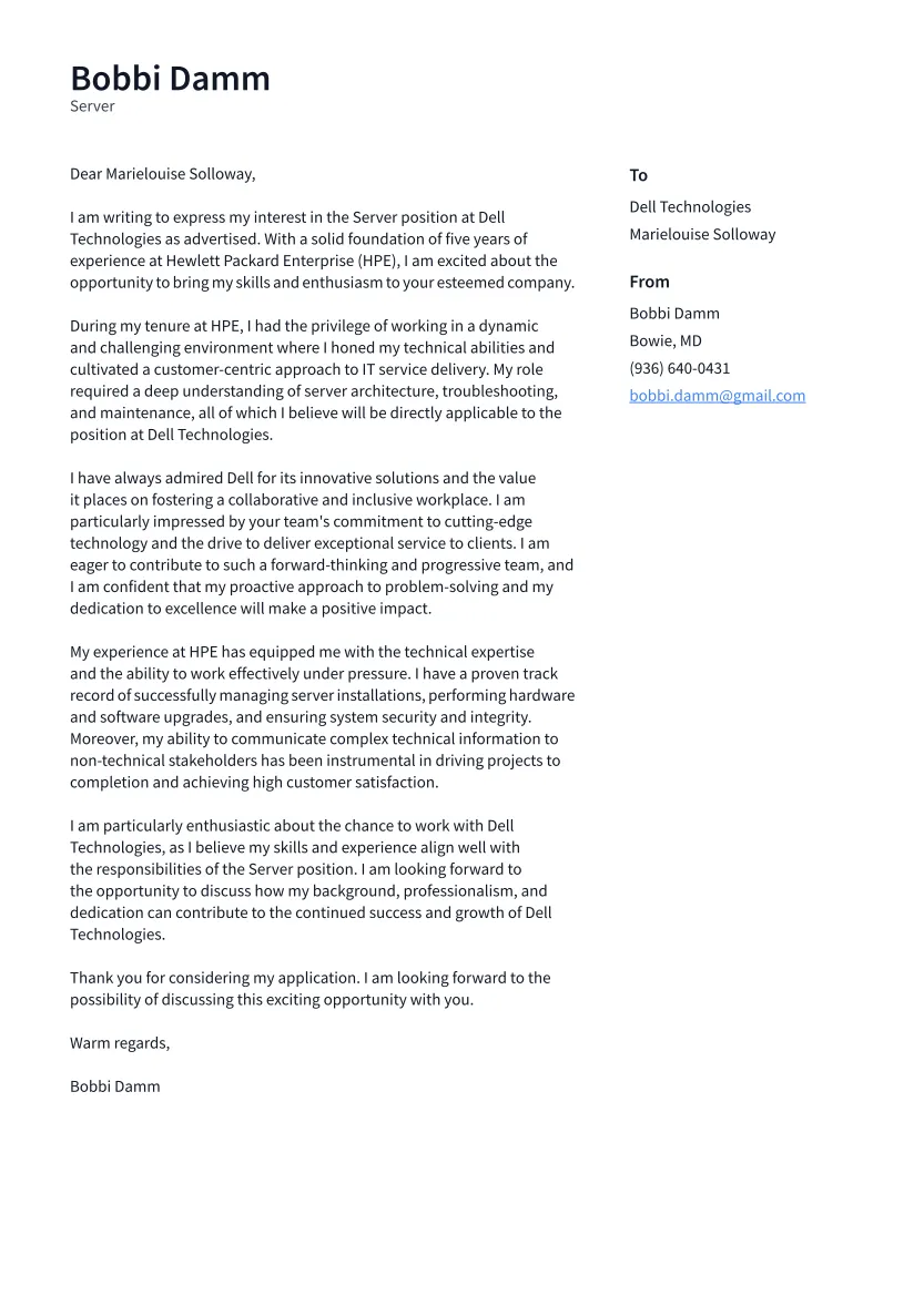 34909 proofreading cover letter