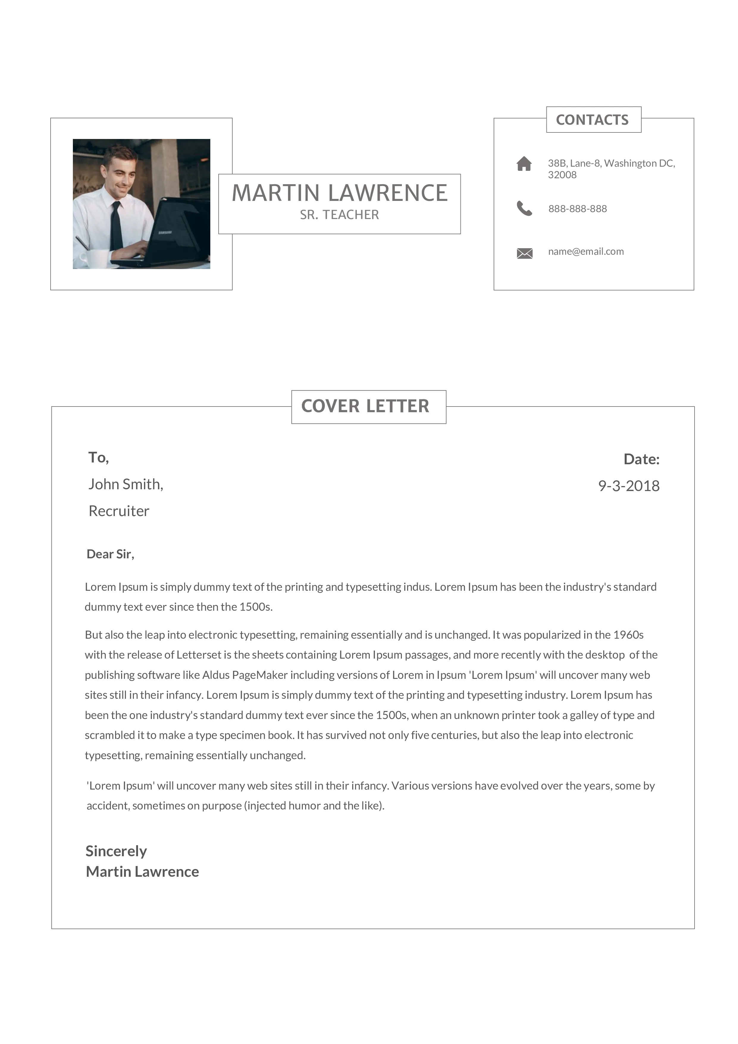 34924 cover letter formatting