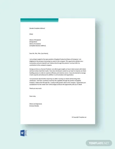 34929 achievements cover letter