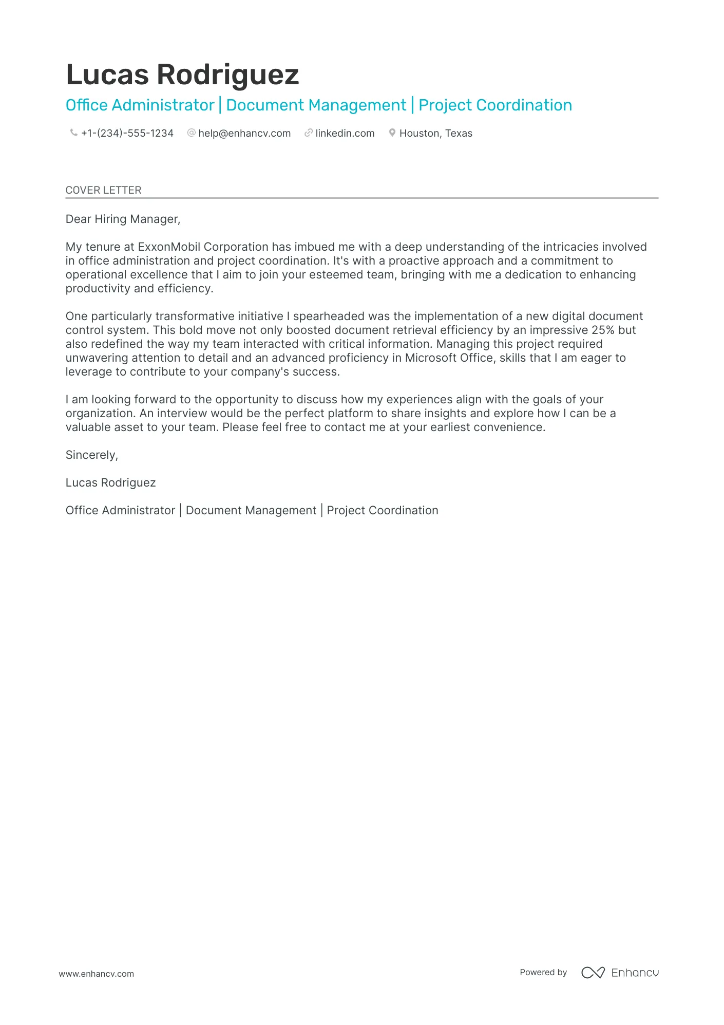 34936 catering manager cover letter tailoring