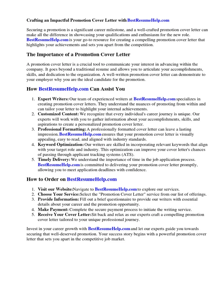 34937 promotion cover letter header