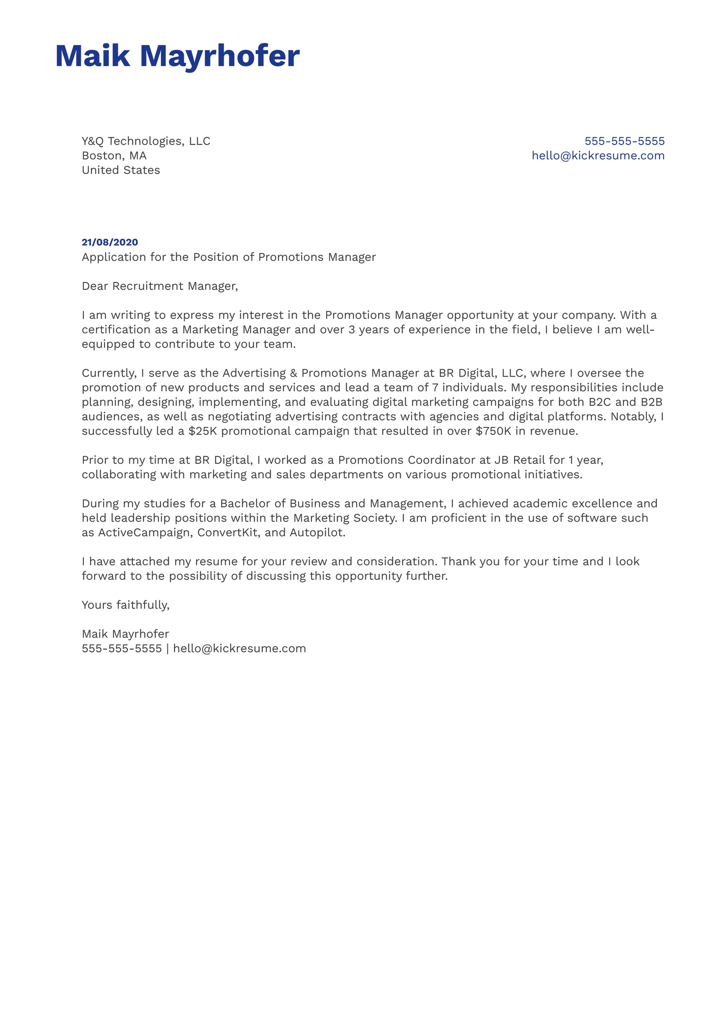 34937 promotion cover letter mistakes