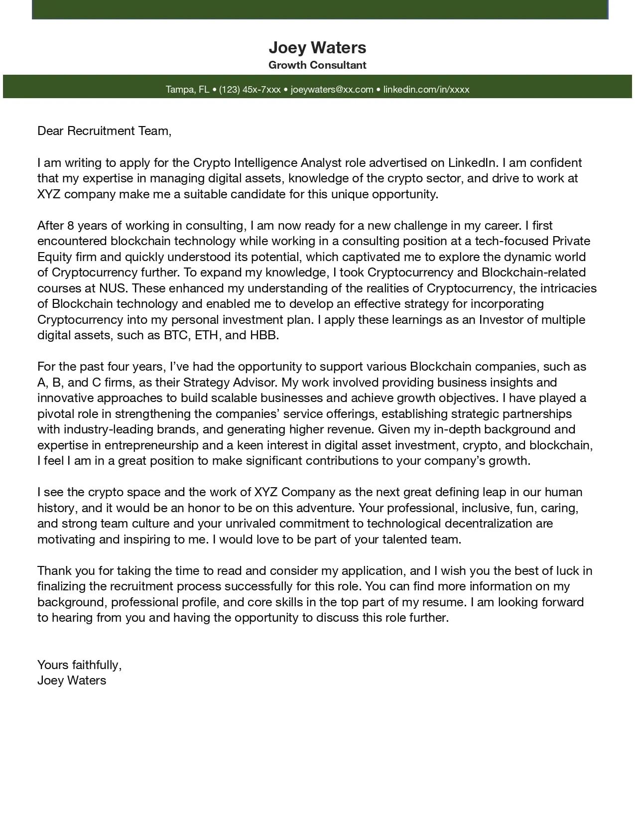 34938 cover letter samples