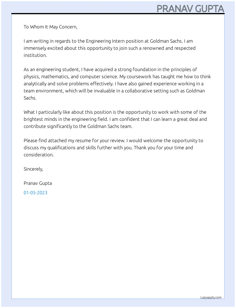 34943 cover letter engineering internship 5