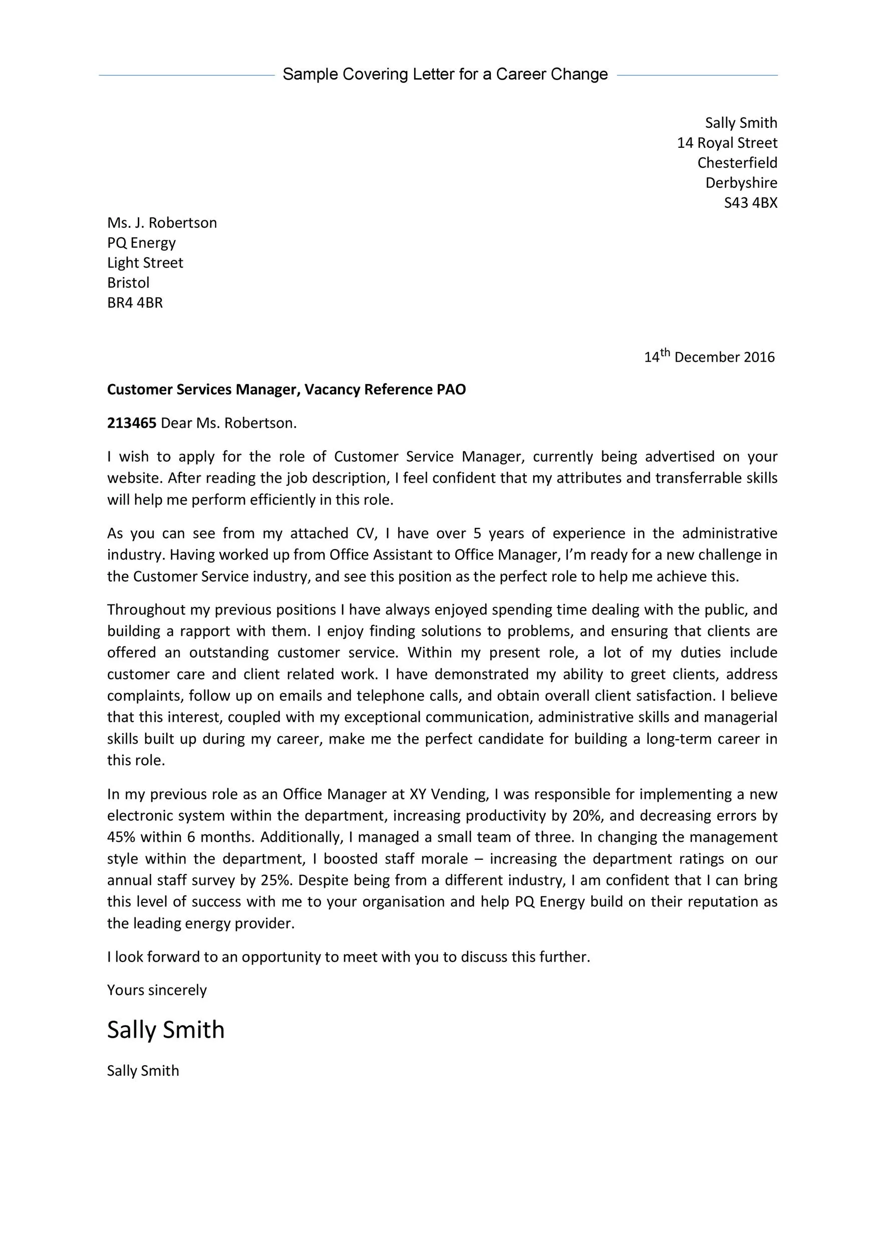 34949 cover letter structure