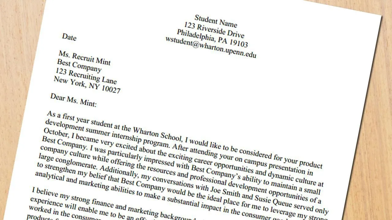 34953 tailoring cover letter