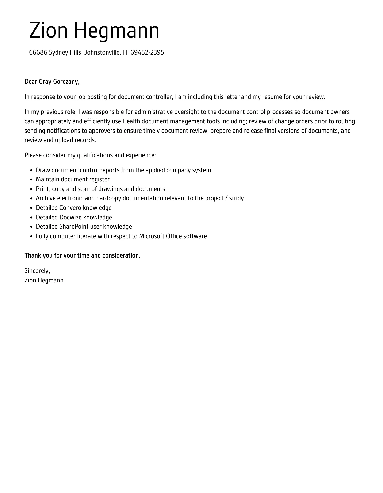 34968 cover letter formatting