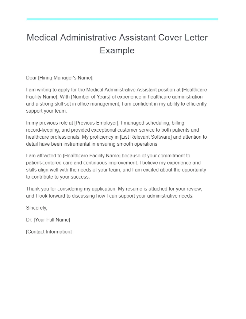 34969 medical assistant cover letter header