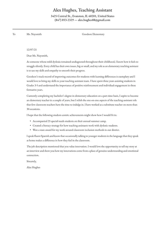 34984 teacher assistant cover letter 5