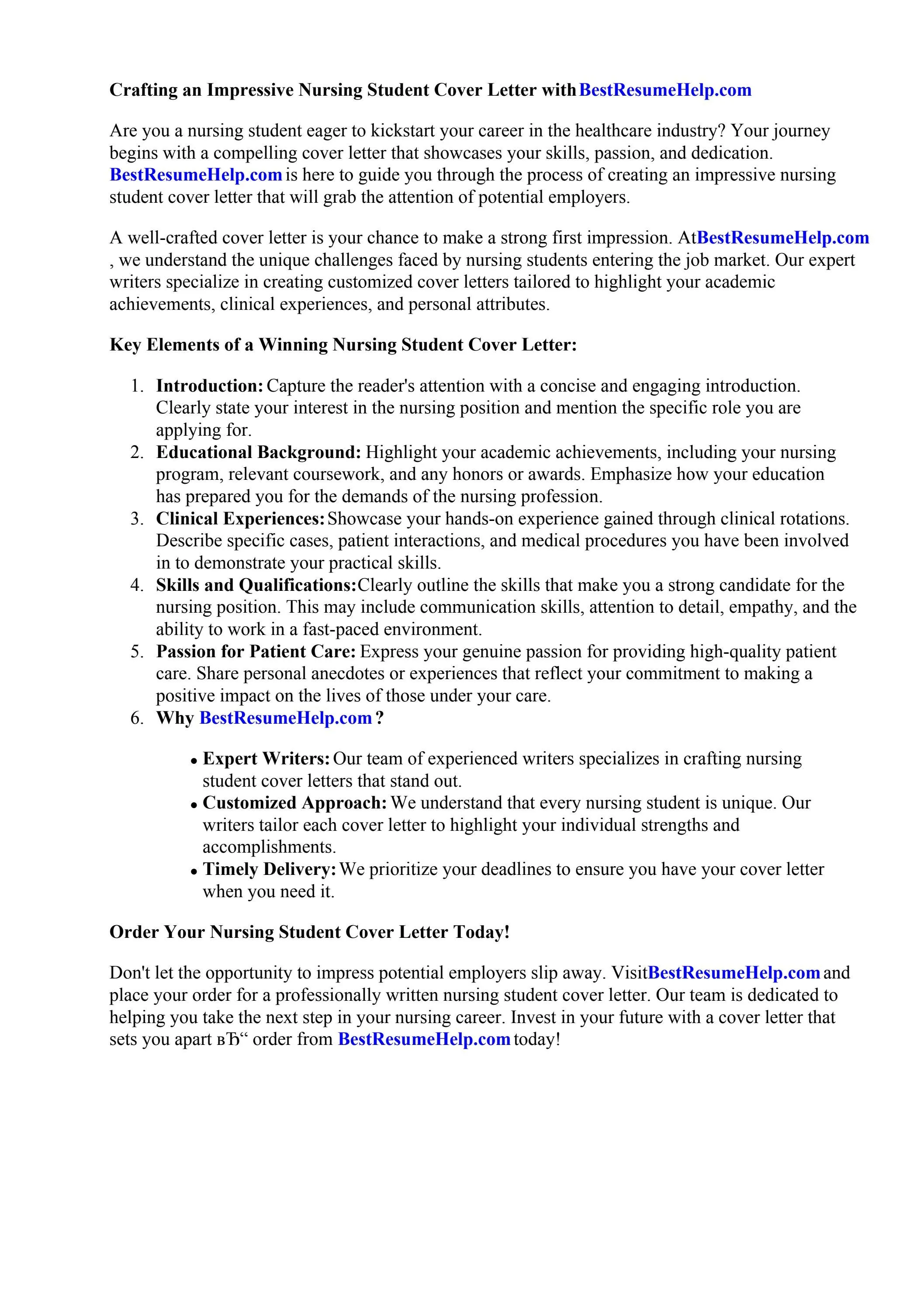 34985 student nurse cover letter mistakes