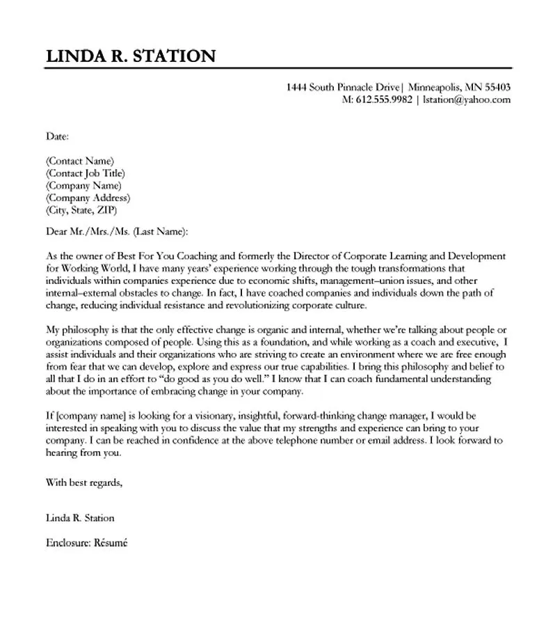 34994 call to action cover letter