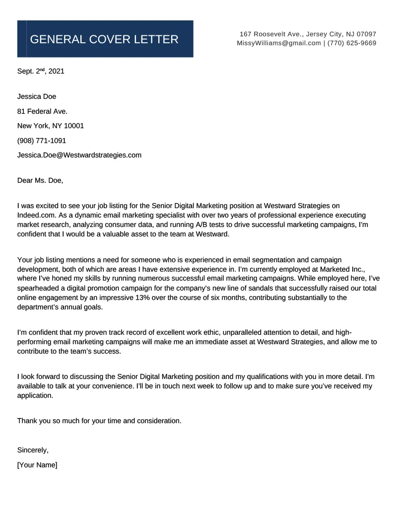 34997 tailor your letter