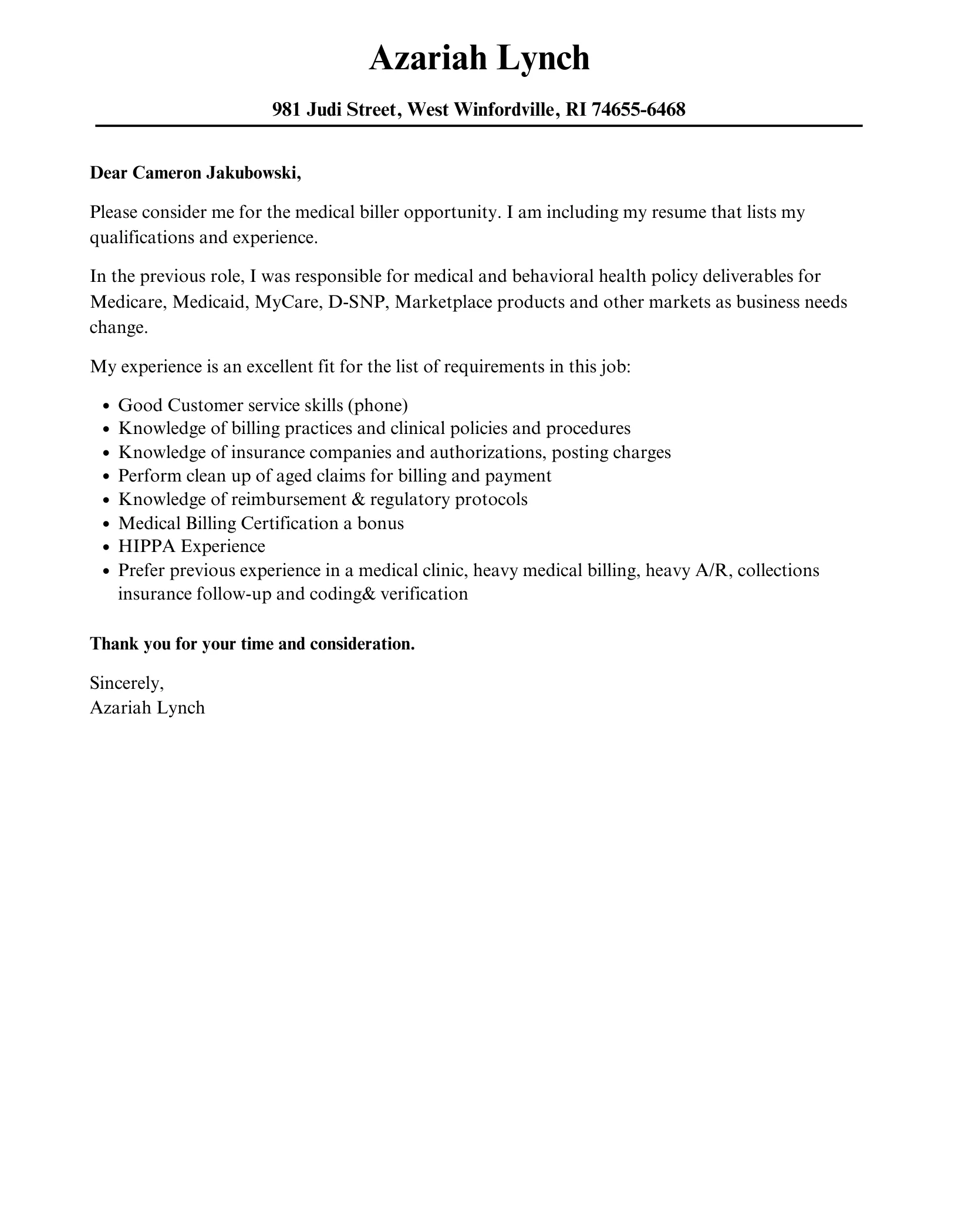 34998 cover letter formatting
