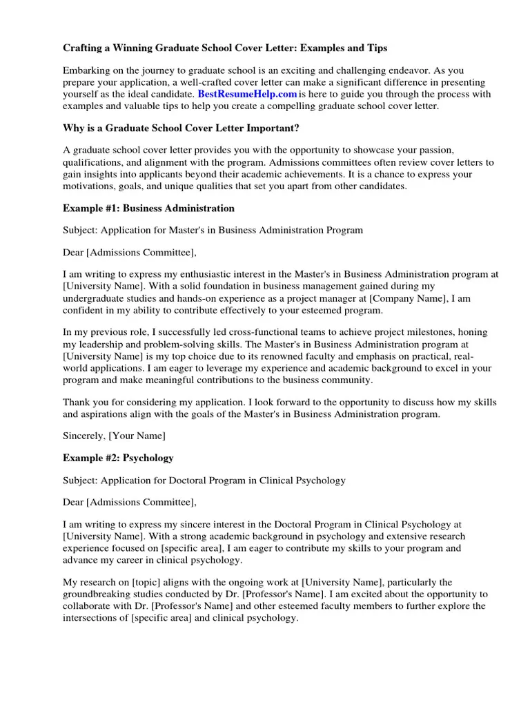 35004 grad school cover letter