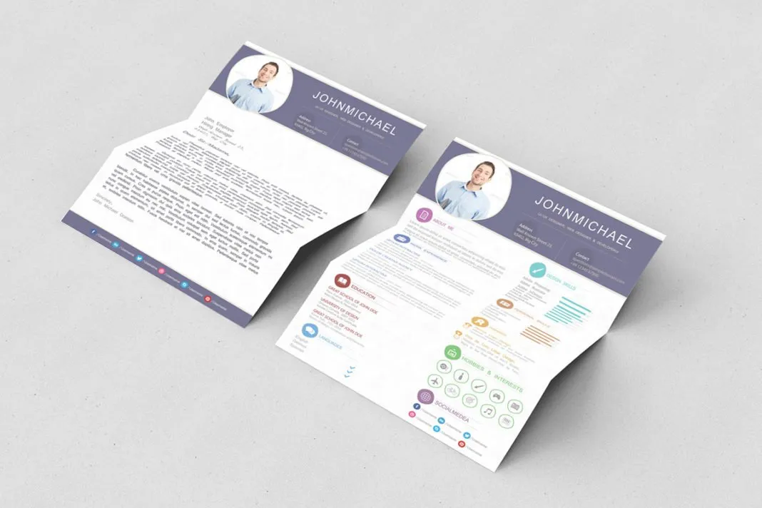 35014 creative resume template