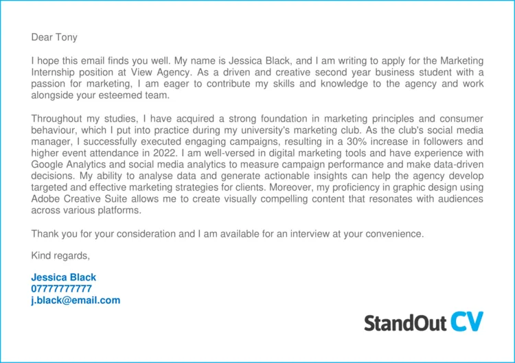 35022 tailor cover letter