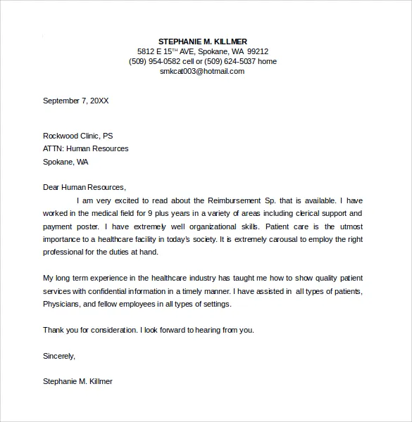 35041 nurse cover letter achievements