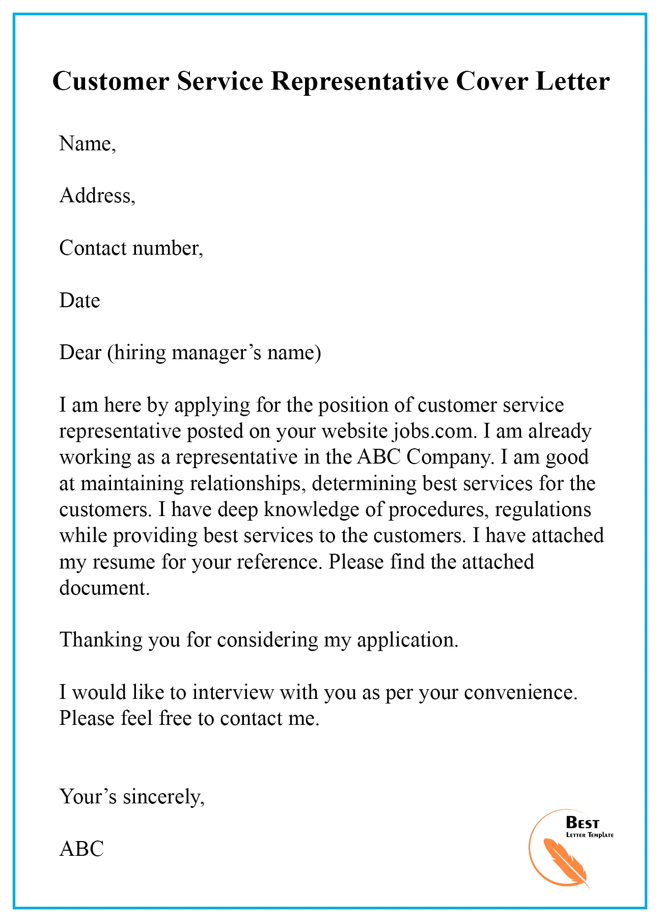 35043 customer service examples