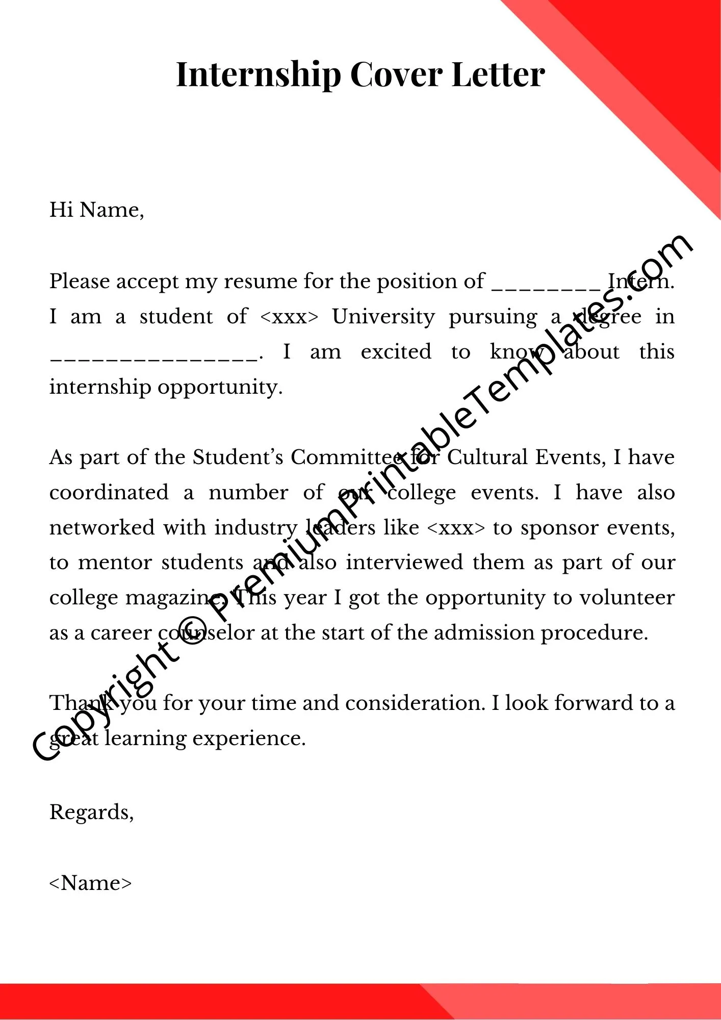 35049 cover letter heading section