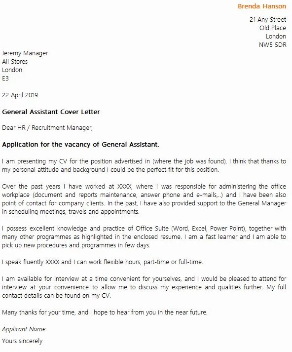 35062 cover letter purpose