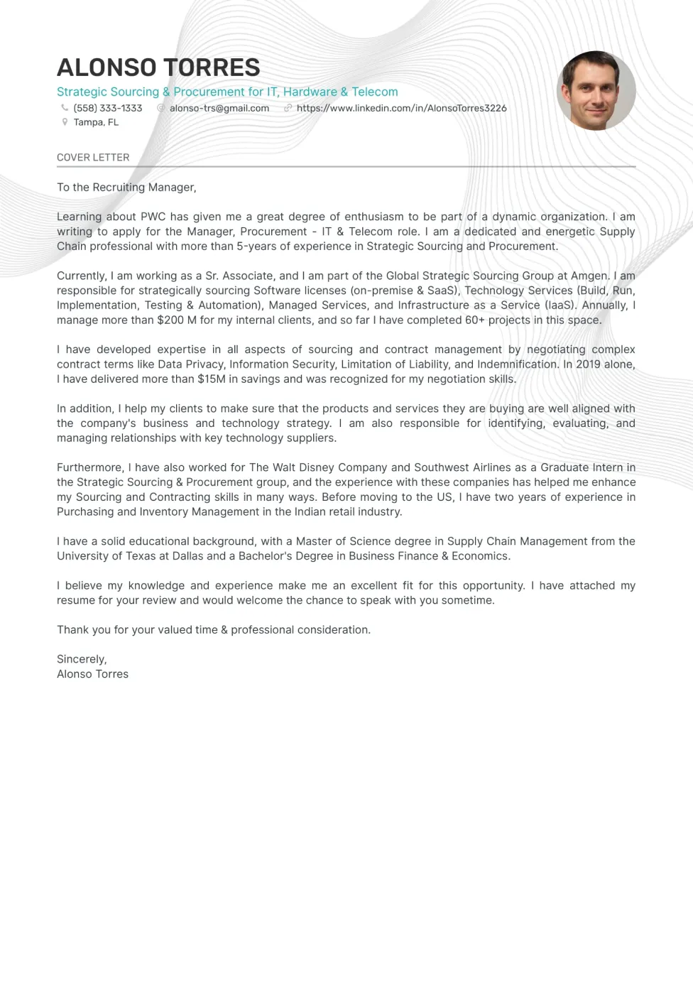 35063 cover letter formatting