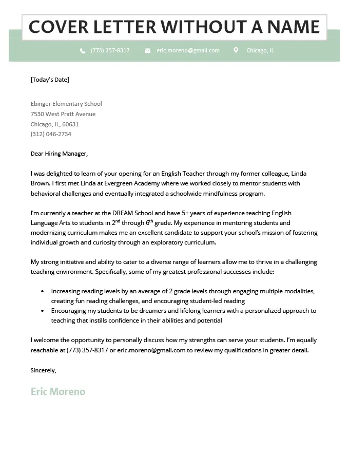 35065 cover letter structure