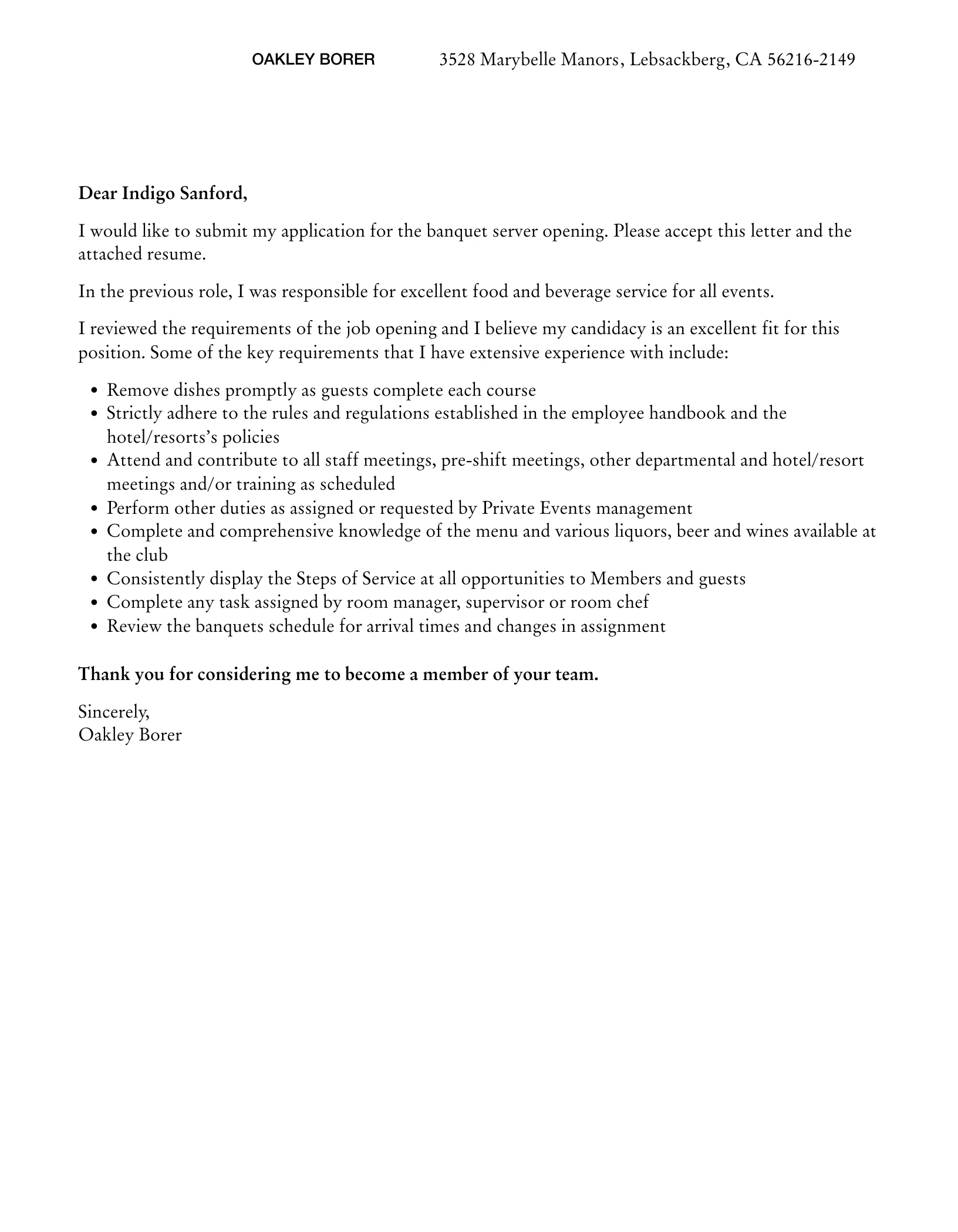 35070 professional tone cover letter