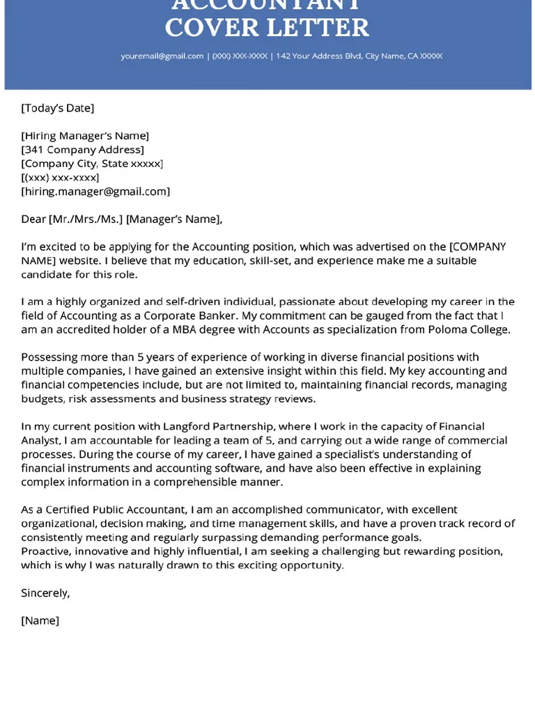 35071 accounting manager cover letter