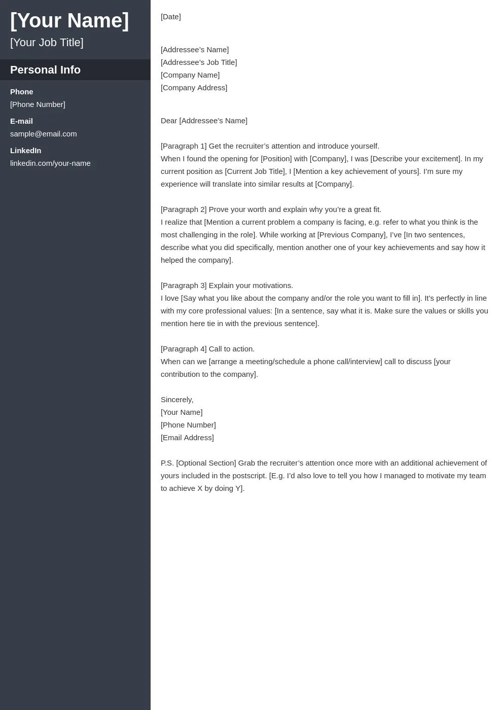 35076 cover letter writing