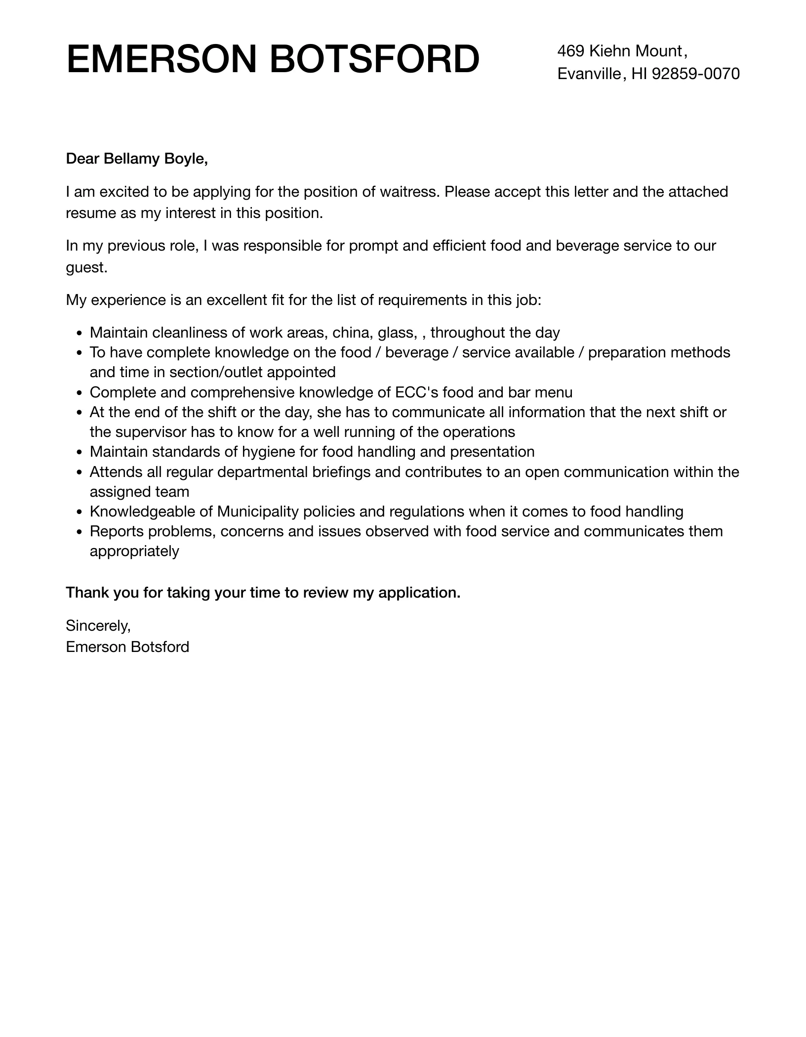 35077 enthusiasm waitress