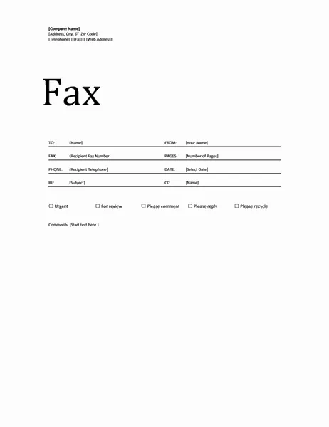 35089 printable fax cover letter template 2