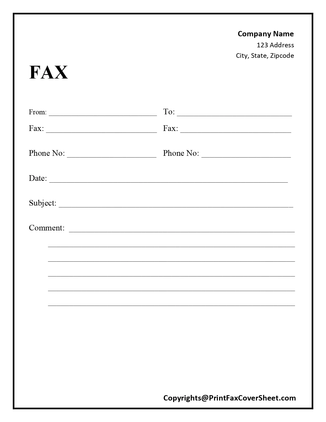 35089 printable fax cover letter template 3
