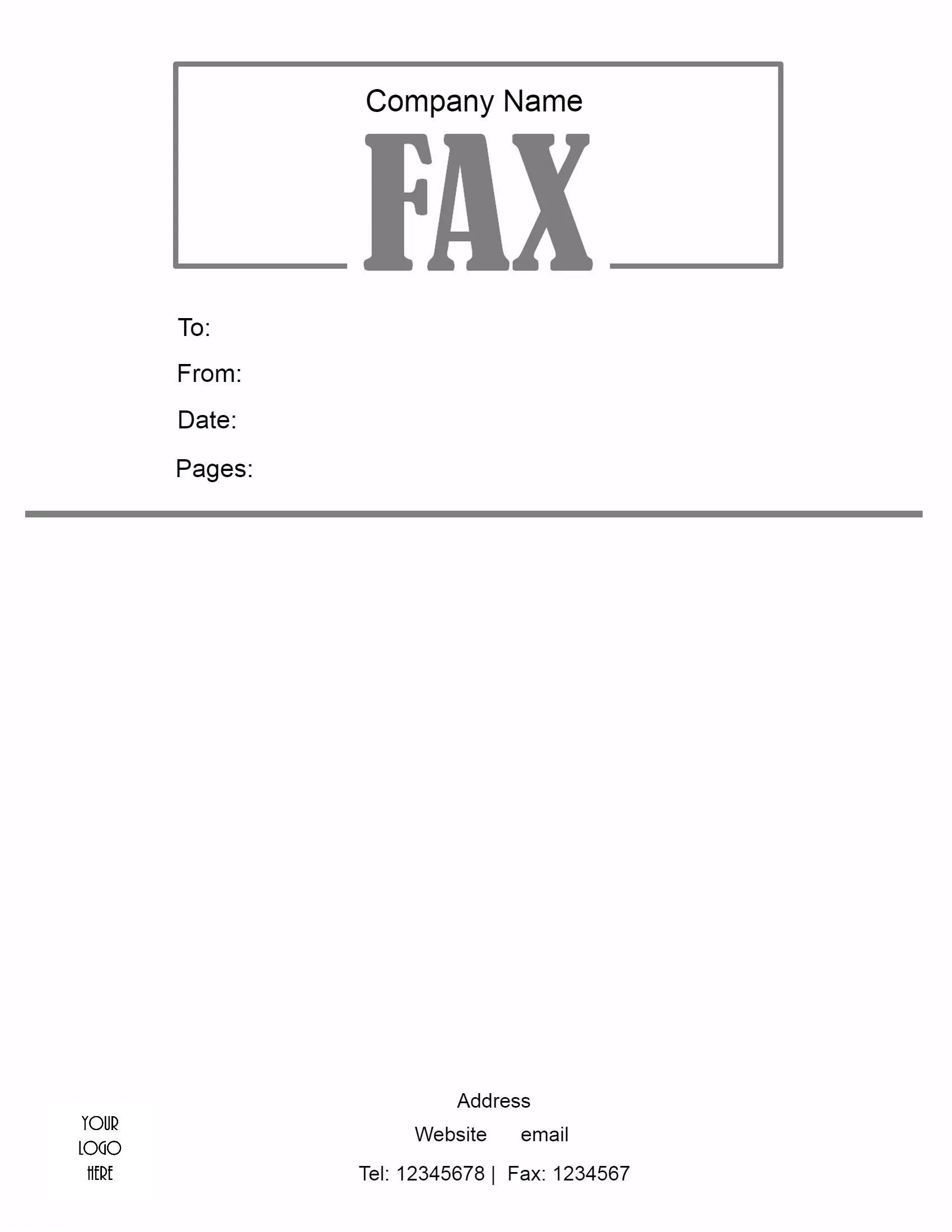 35089 printable fax cover letter template 5