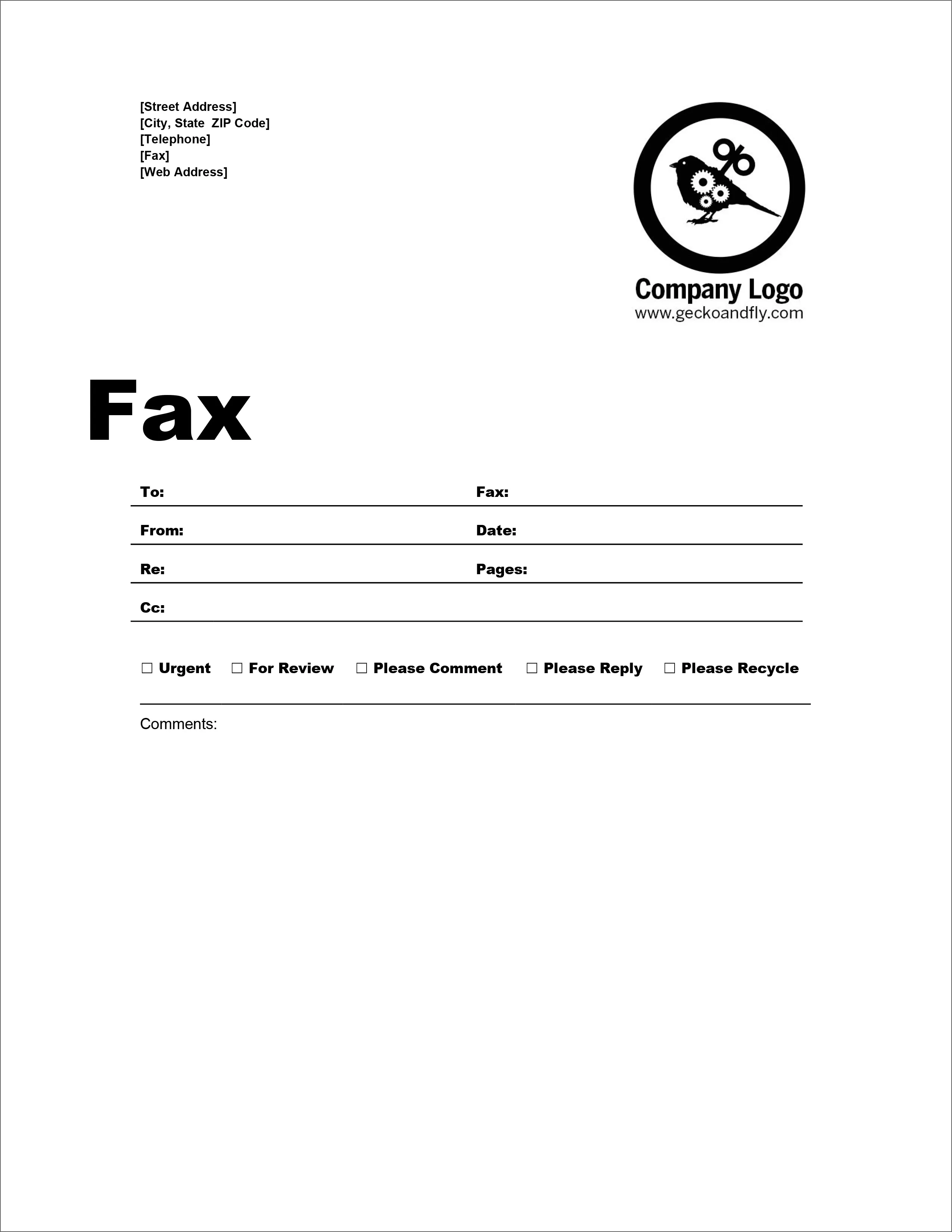 35089 printable fax cover letter template 6
