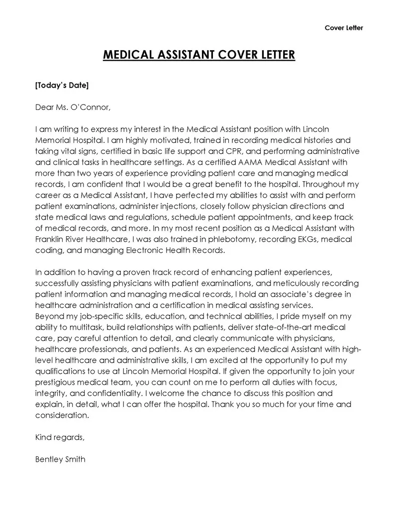 35091 cover letter formatting